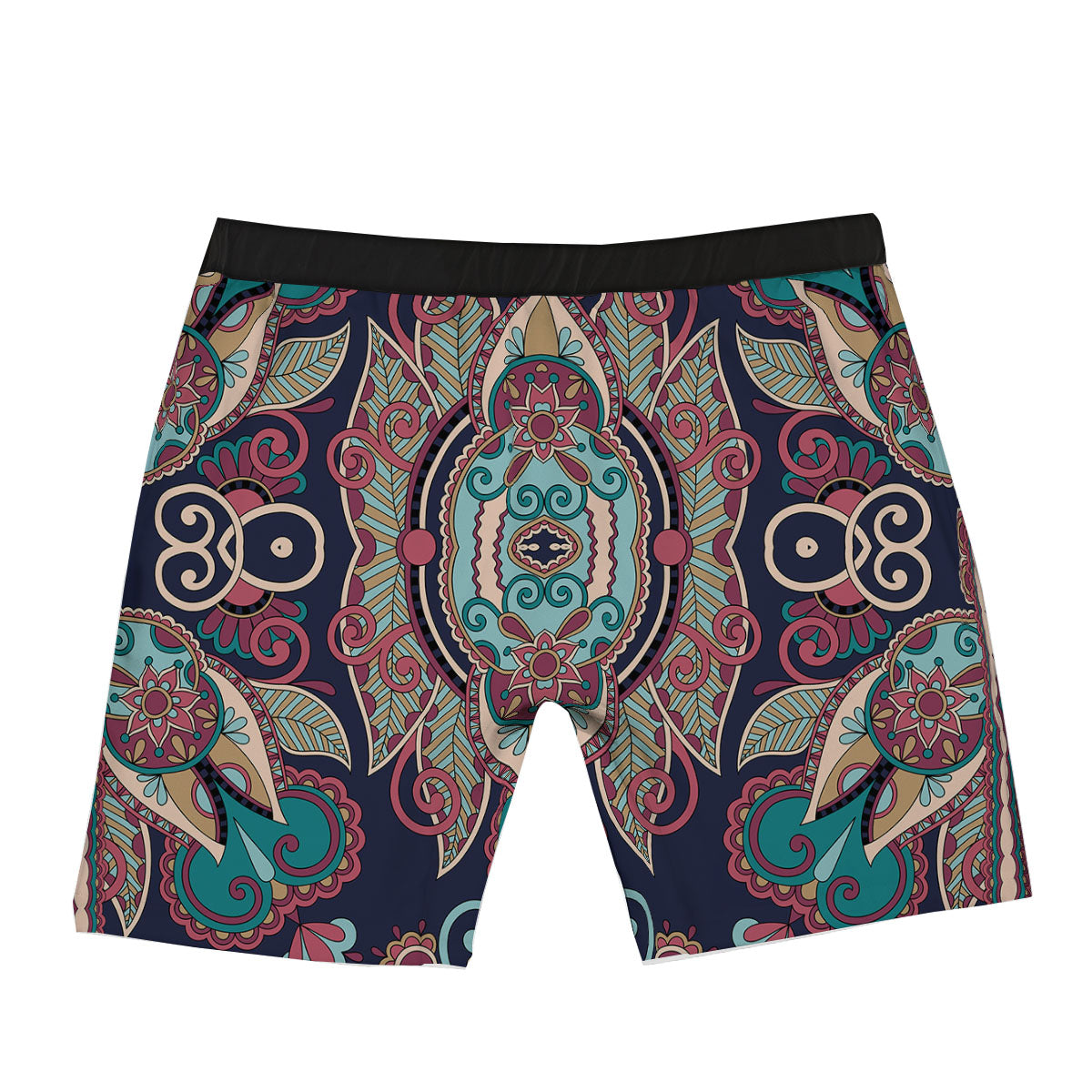 Paisley Mandala Ornamental Print Boxer Briefs-grizzshop