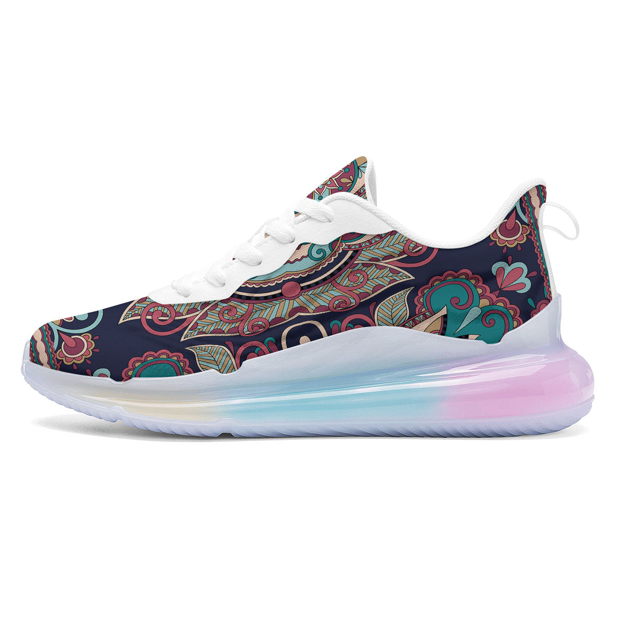 Paisley Mandala Ornamental Print Running Sneakers-grizzshop