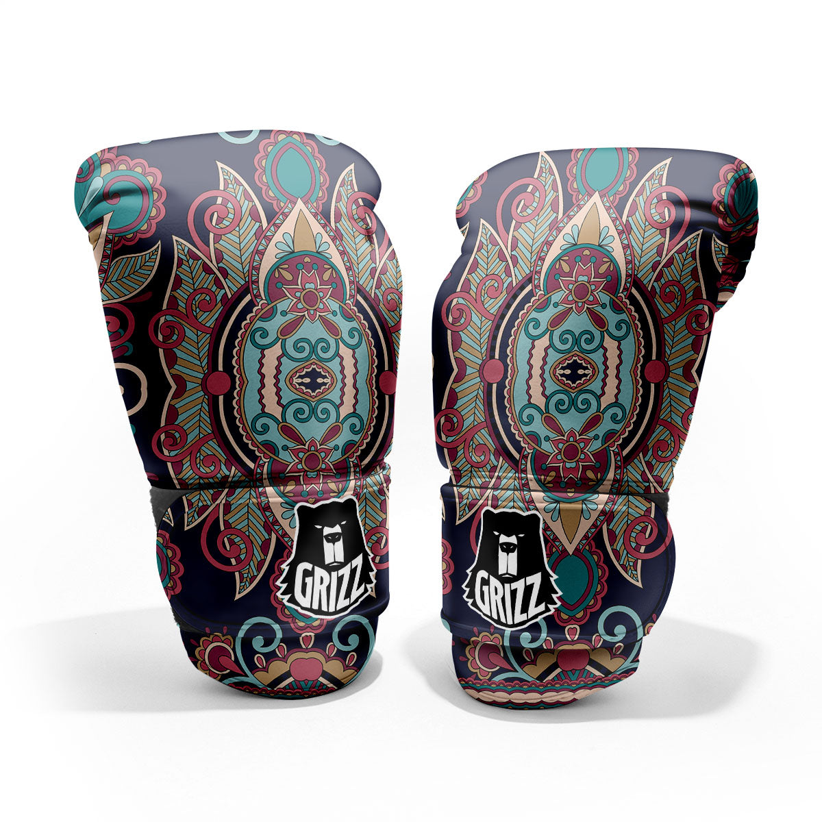 Paisley Mandala Ornamental Print Pro Boxing Glove