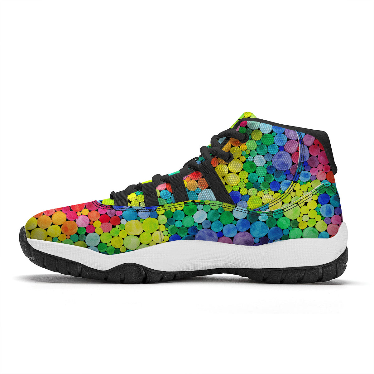Paisley Ornament Black White And Flora Print Pattern Black Bball Shoes-grizzshop