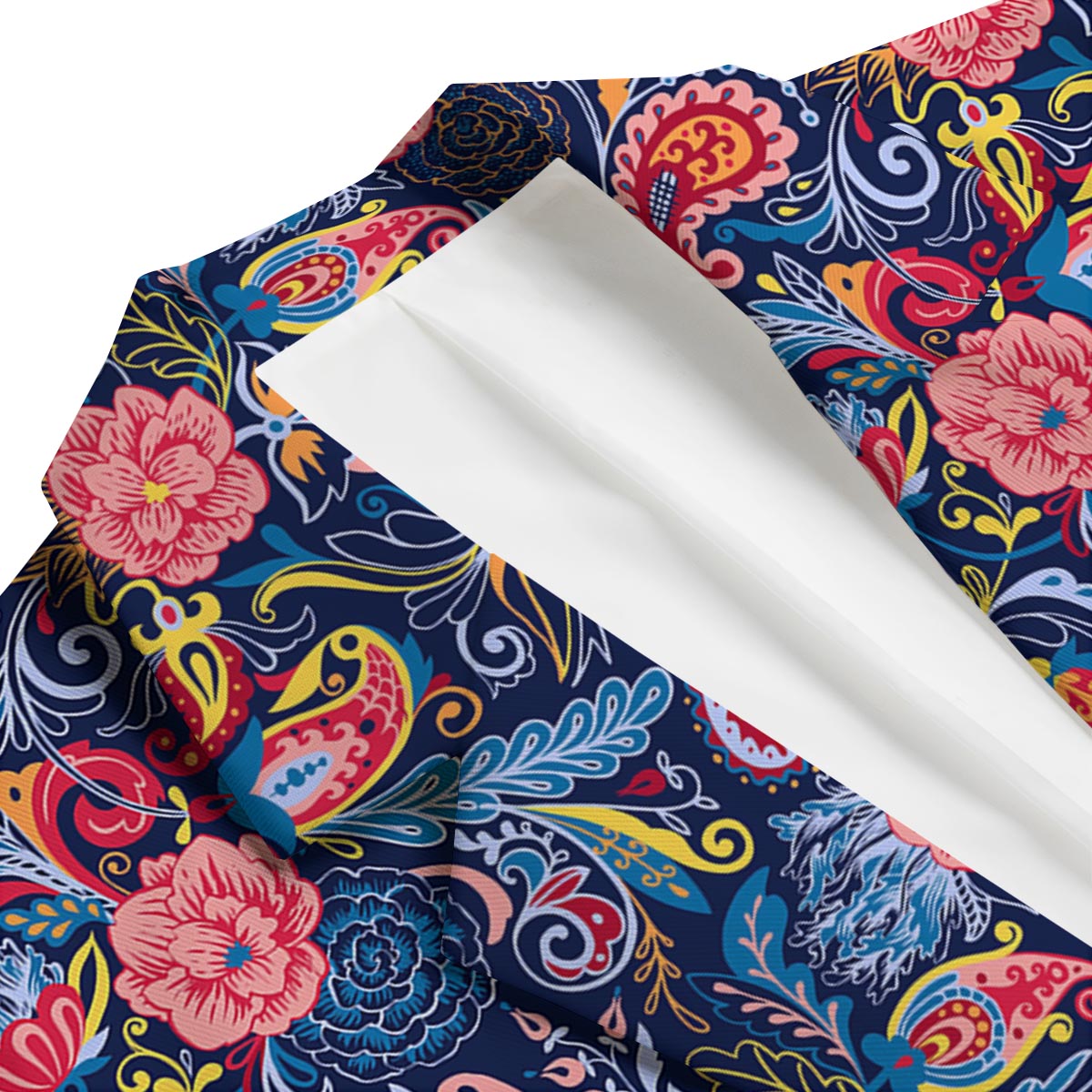 Paisley Print Men's Blazer-grizzshop