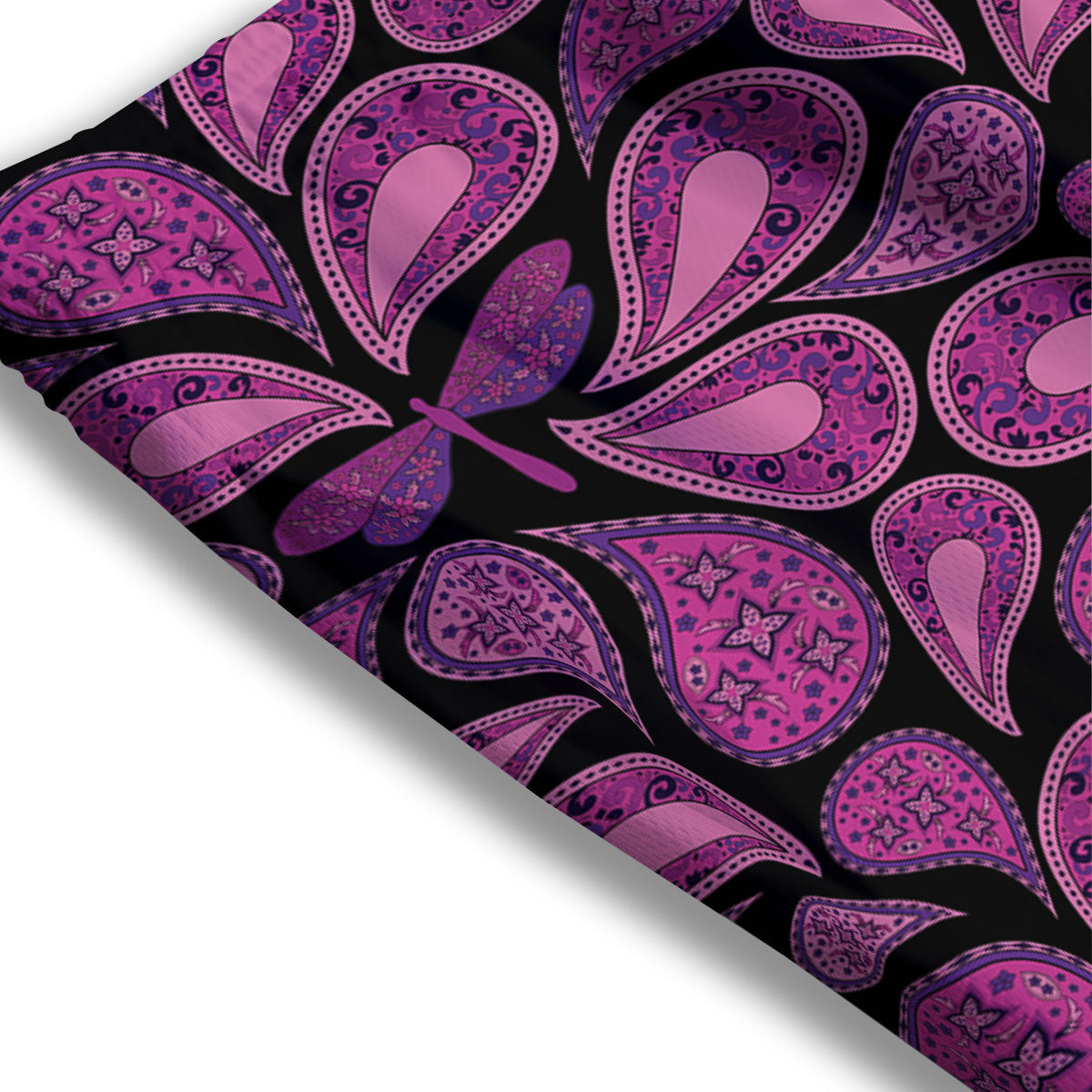 Paisley Purple Print Pattern Mesh Shorts