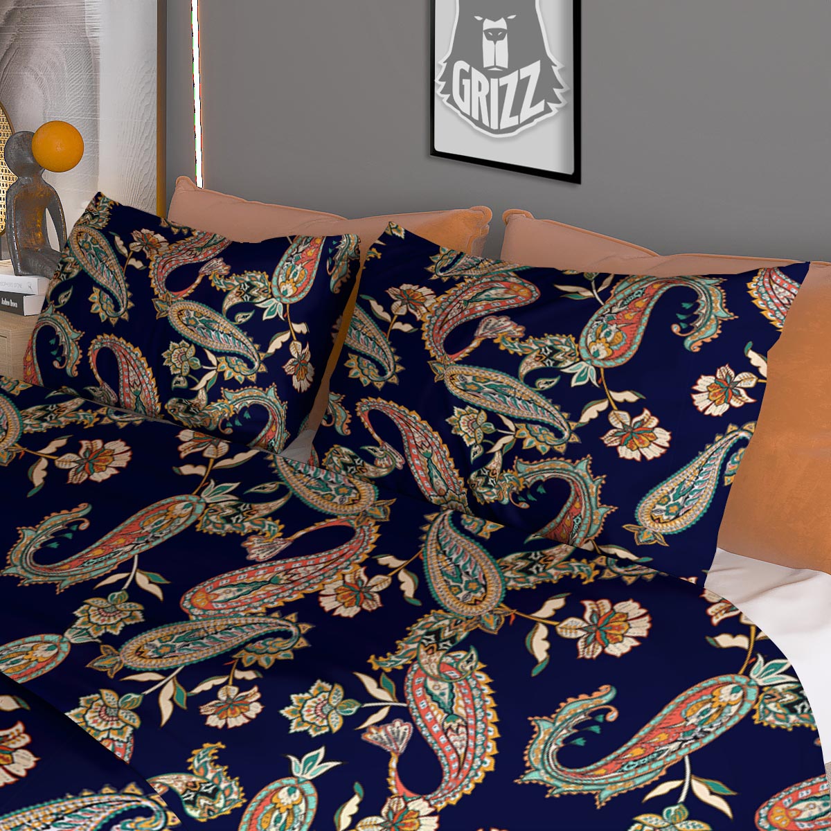 Palm Leaf Tropical Print Pattern Duvet Cover Bedding Set