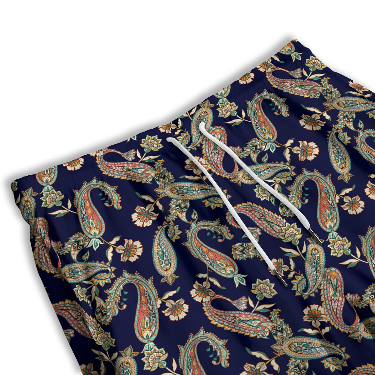 Paisley Retro Print Pattern Men's Athletic Shorts