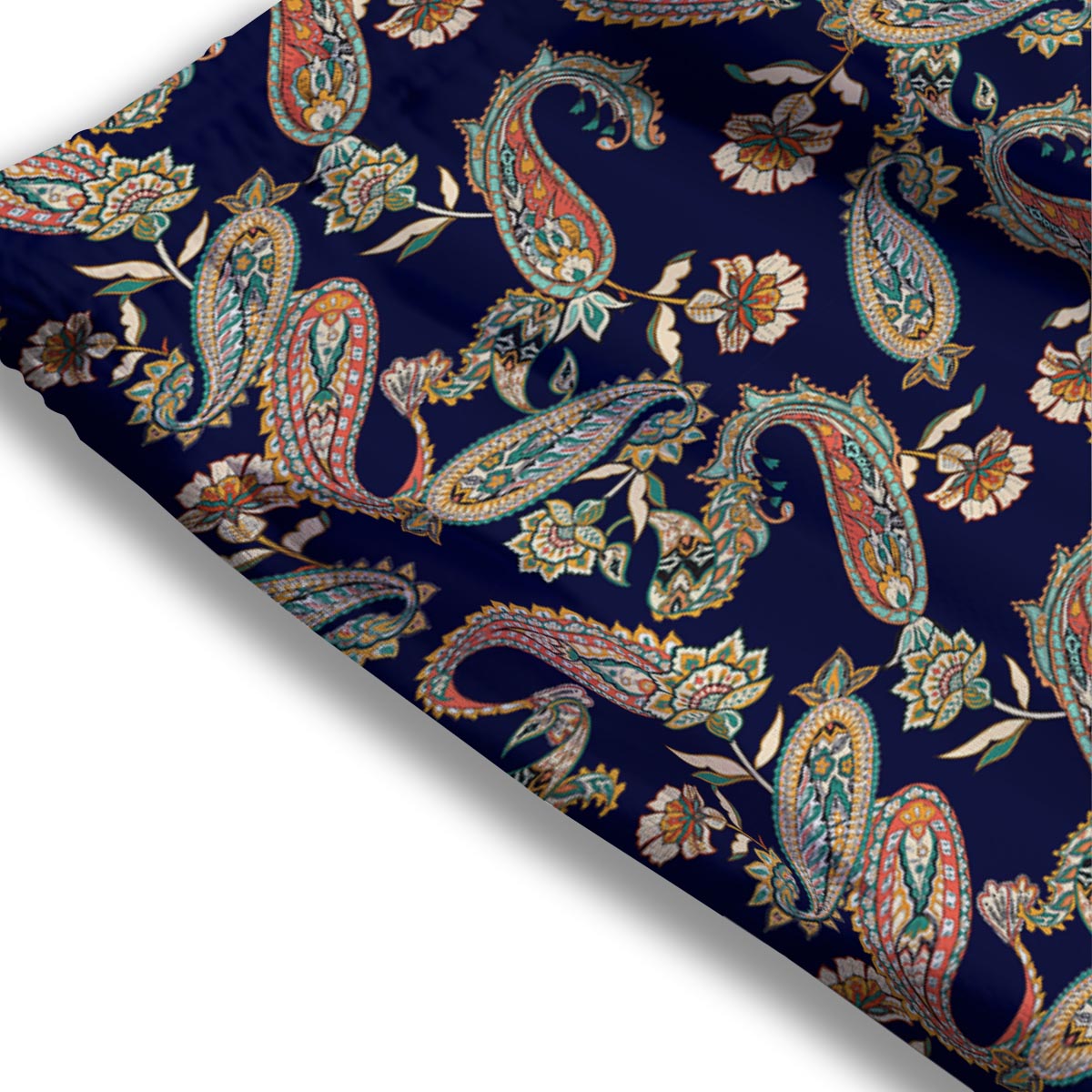 Paisley Retro Print Pattern Mesh Shorts