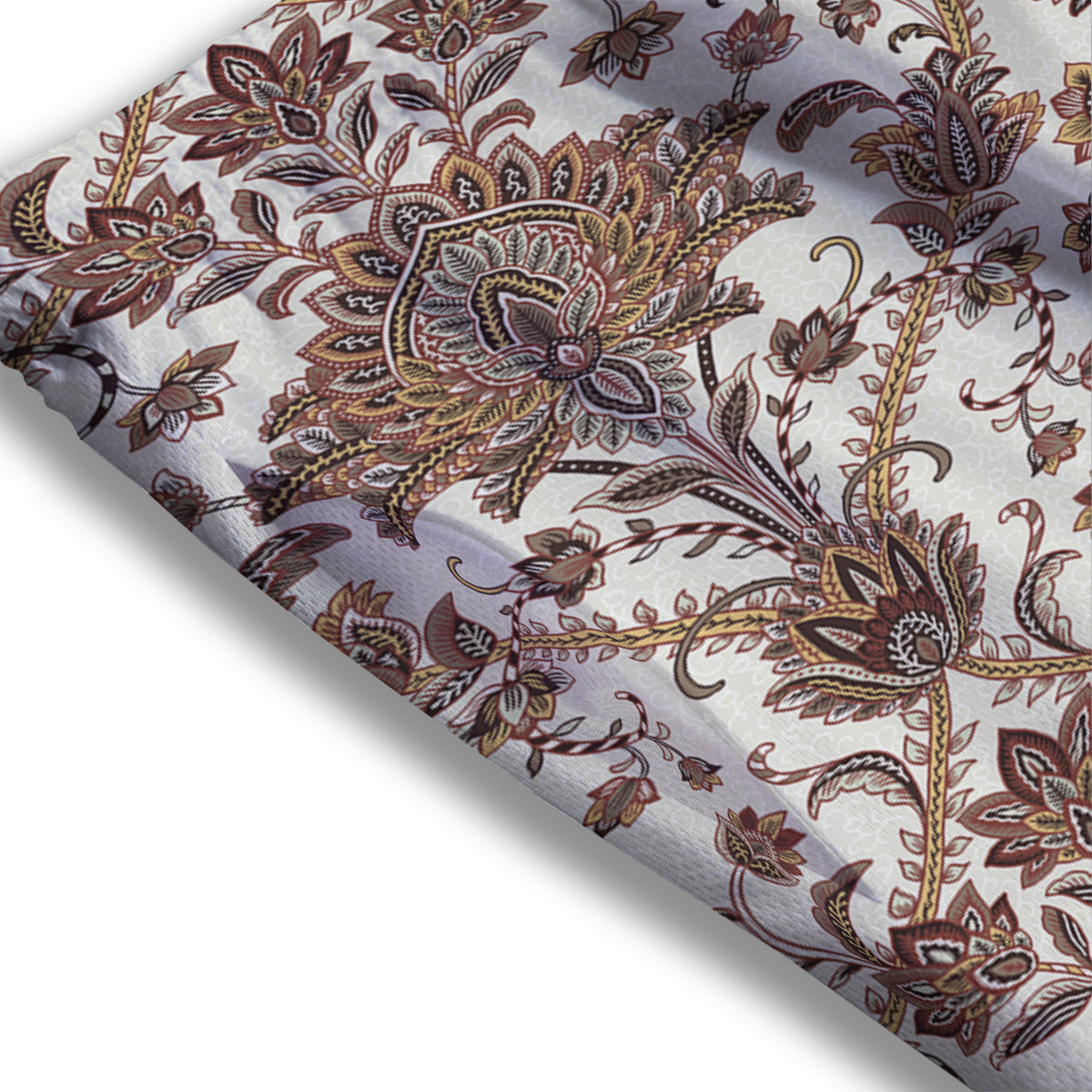 Paisley Vintage Pattern Mesh Shorts