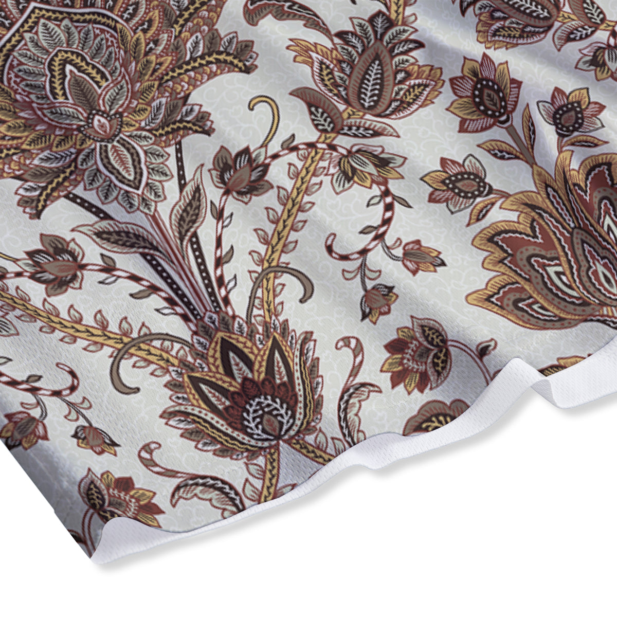 Paisley Vintage Pattern Mesh Shorts