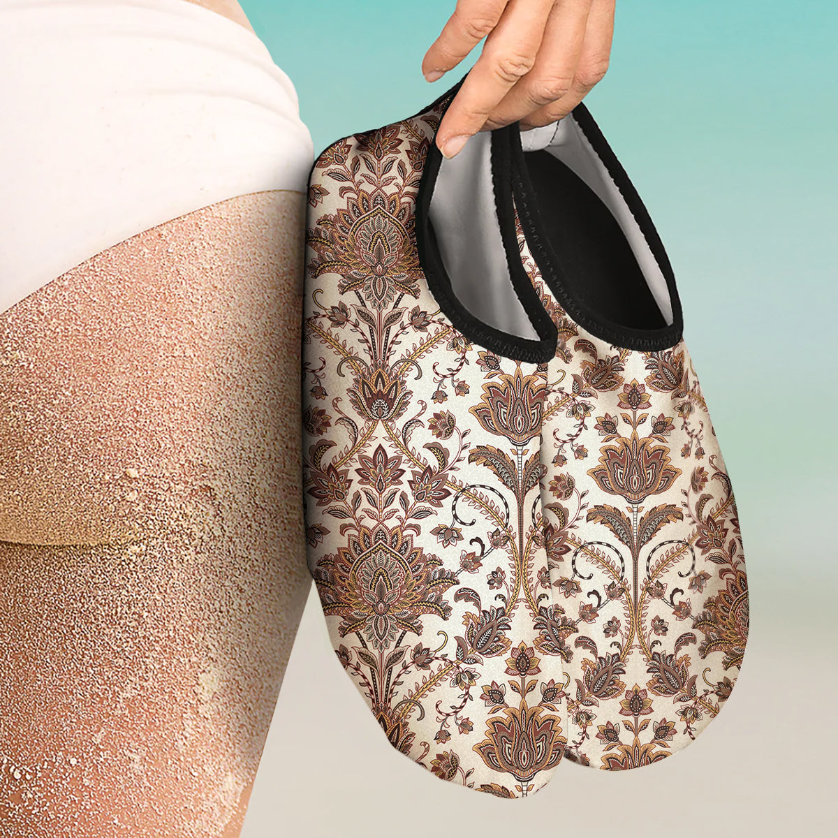 Paisley Vintage Pattern Water Shoes-grizzshop