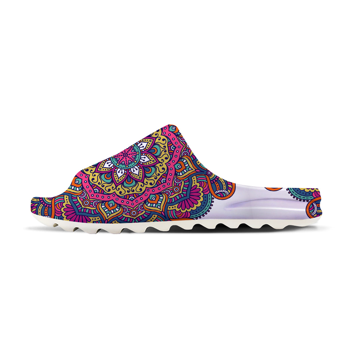 Paisley Boho Colorful Print Sandals-grizzshop