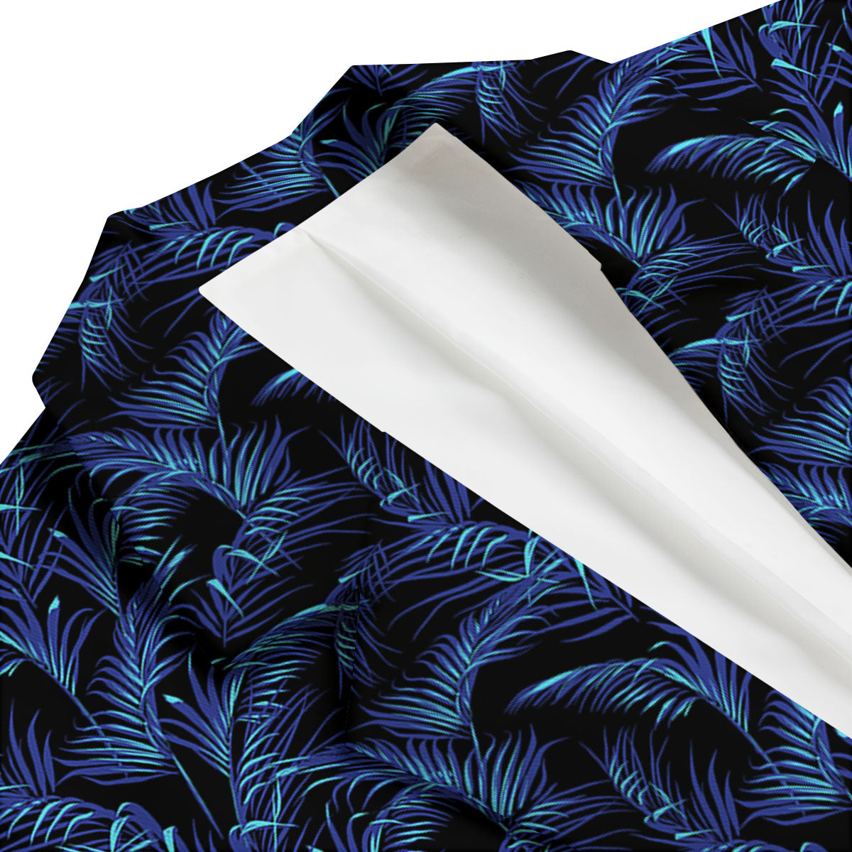 Palm Leaf Dark Tropical Print Pattern Men's Blazer-grizzshop