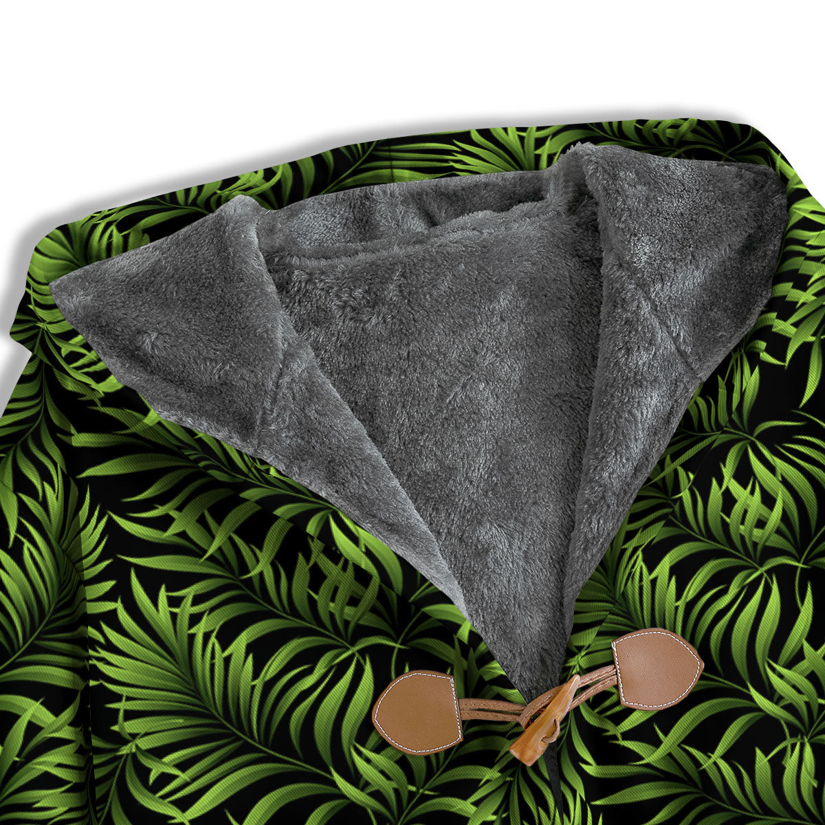 Palm Leaf Green Tropical Print Pattern Men's Windbreaker Jacket-grizzshop