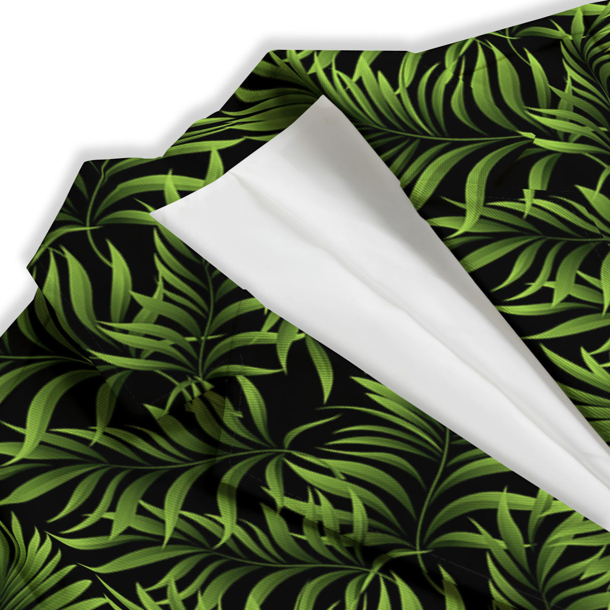 Palm Leaf Green Tropical Print Pattern Women's Blazer-grizzshop