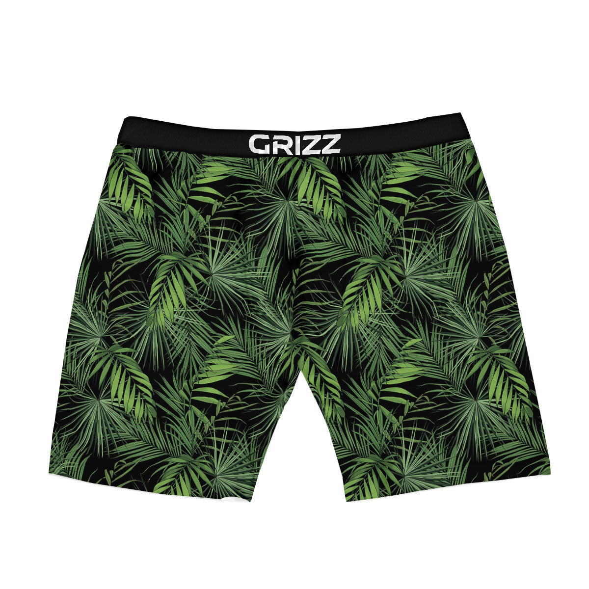 Palm Leaf Night Tropical Print Pattern Boxer Briefs-grizzshop