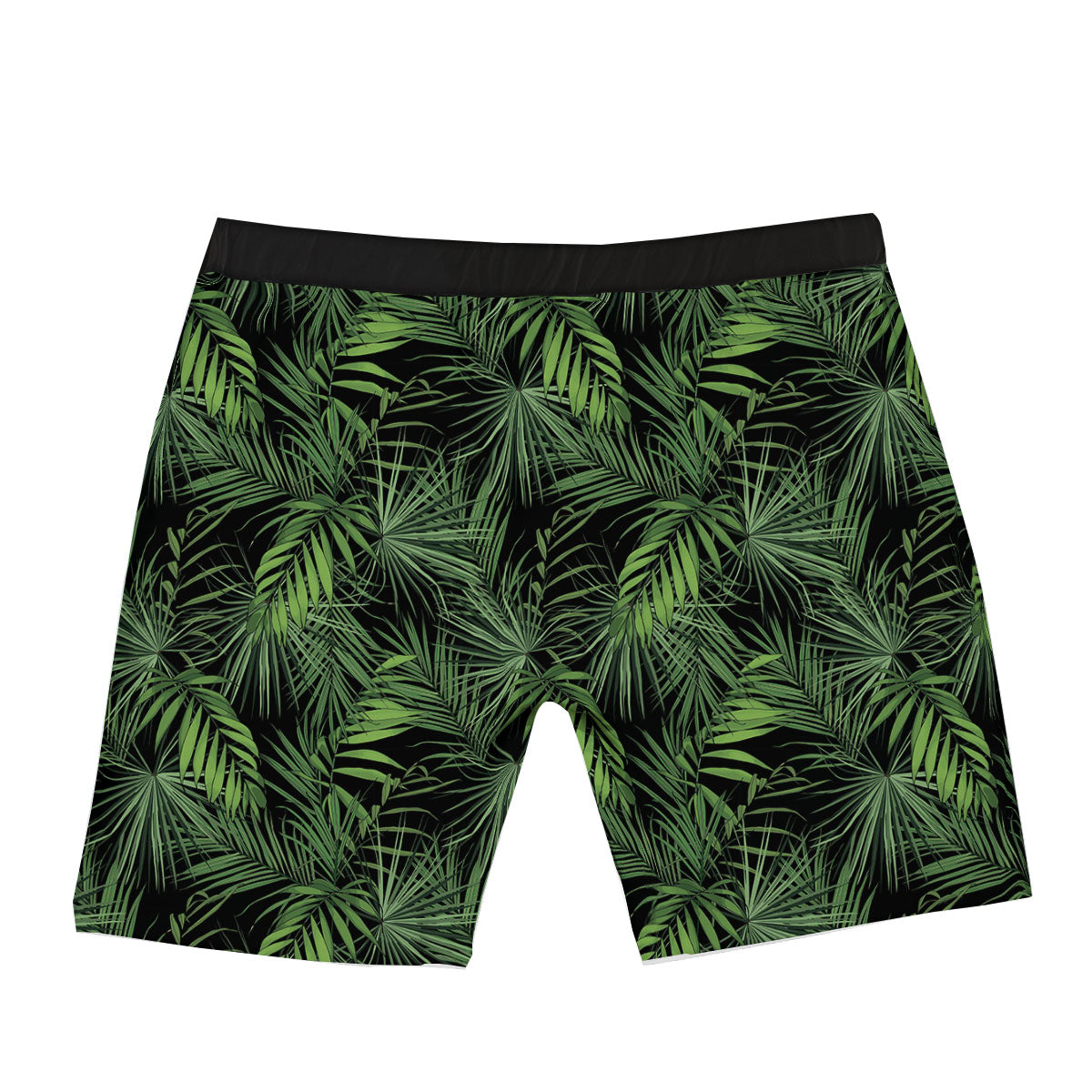 Palm Leaf Night Tropical Print Pattern Boxer Briefs-grizzshop