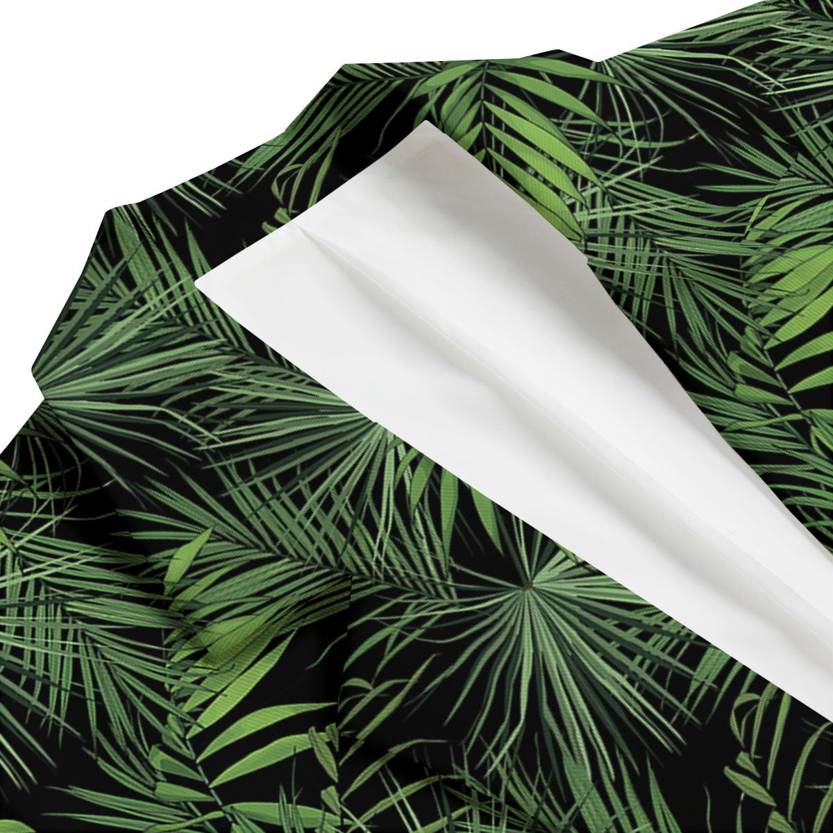 Palm Leaf Night Tropical Print Pattern Men's Blazer-grizzshop