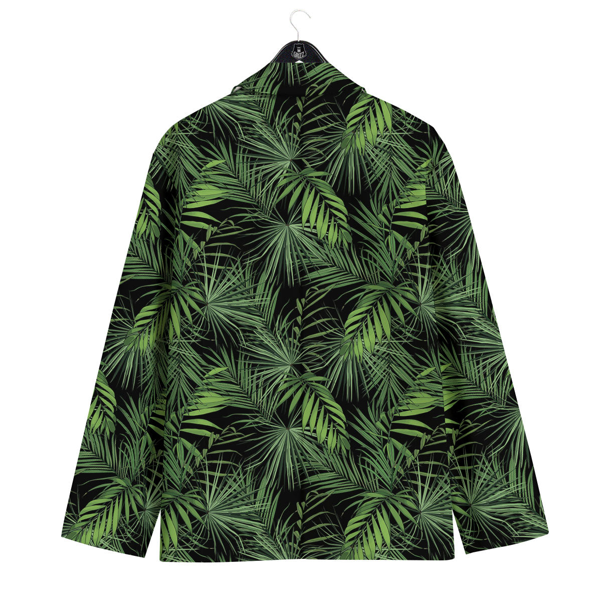 Palm Leaf Night Tropical Print Pattern Men's Sport Coat-grizzshop