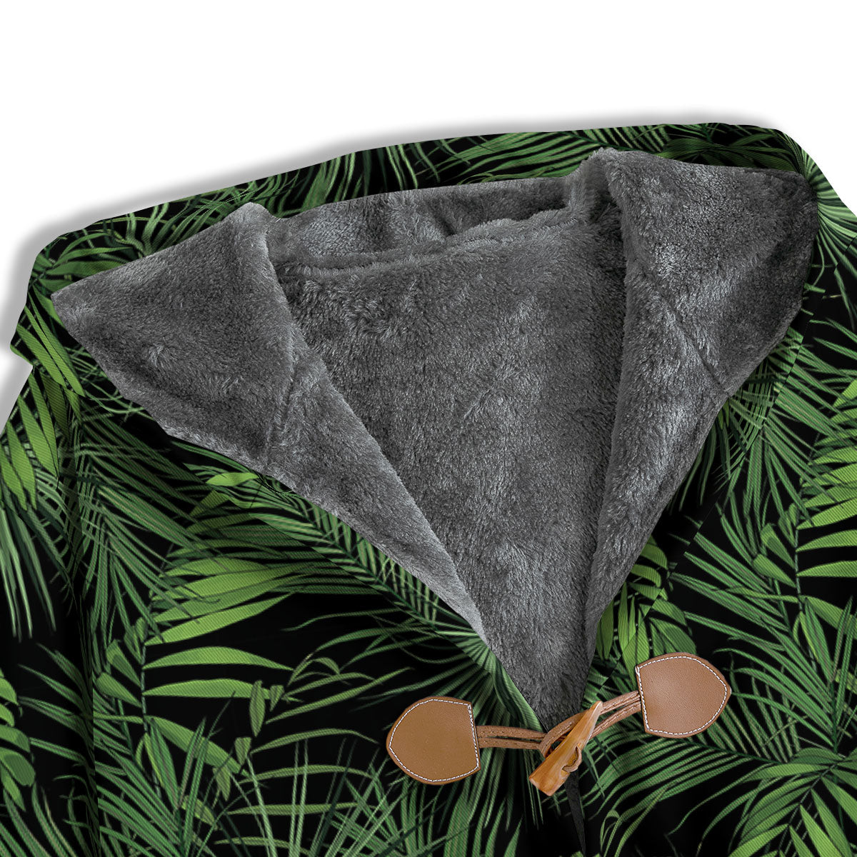 Palm Leaf Night Tropical Print Pattern Men's Windbreaker Jacket-grizzshop