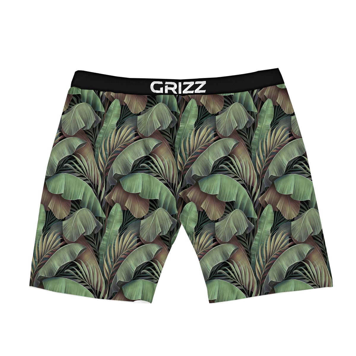 Palm Leaf Tropical Banana Print Pattern Boxer Briefs-grizzshop