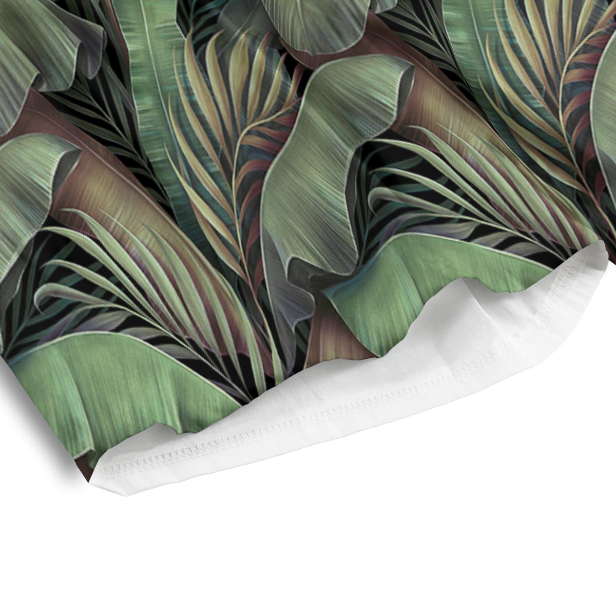 Palm Leaf Tropical Banana Print Pattern Men's Athletic Shorts