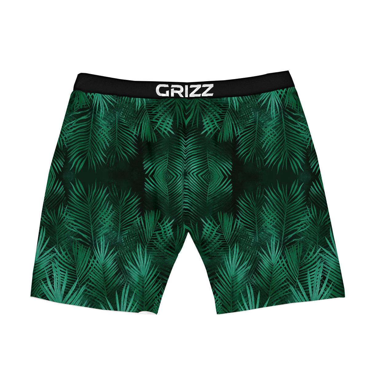 Palm Leaf Tropical Print Pattern Boxer Briefs-grizzshop