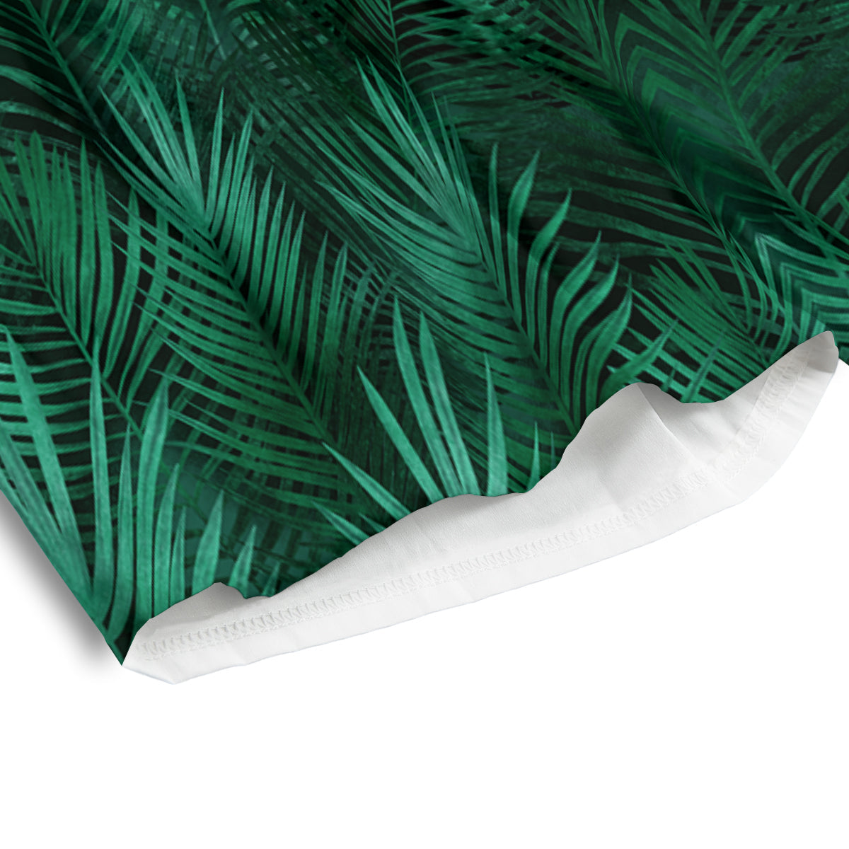 Palm Leaf Tropical Print Pattern Men's Athletic Shorts