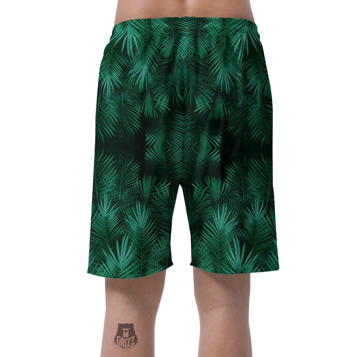Palm Leaf Tropical Print Pattern Men's Shorts-grizzshop