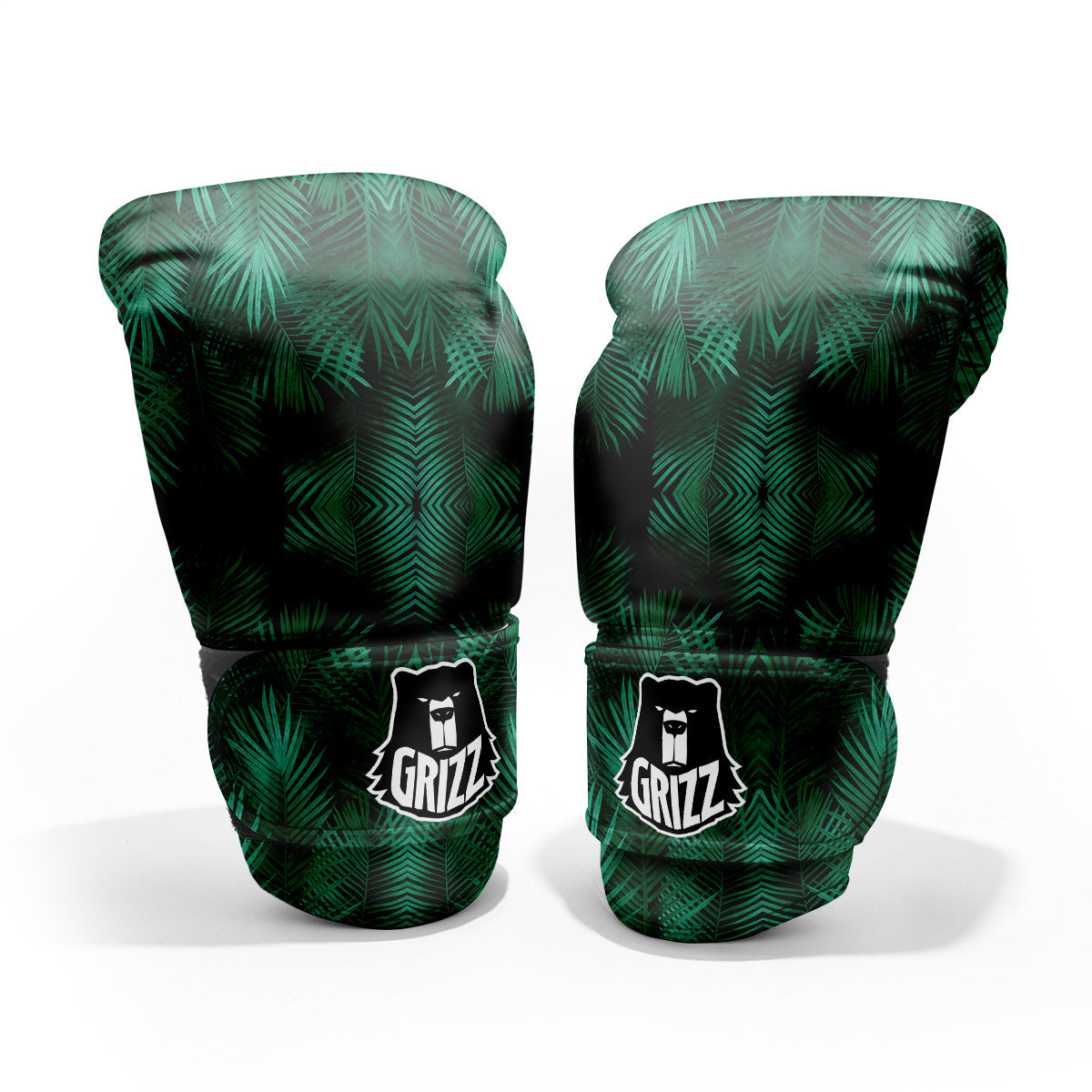 Palm Leaf Tropical Print Pattern Pro Boxing Glove
