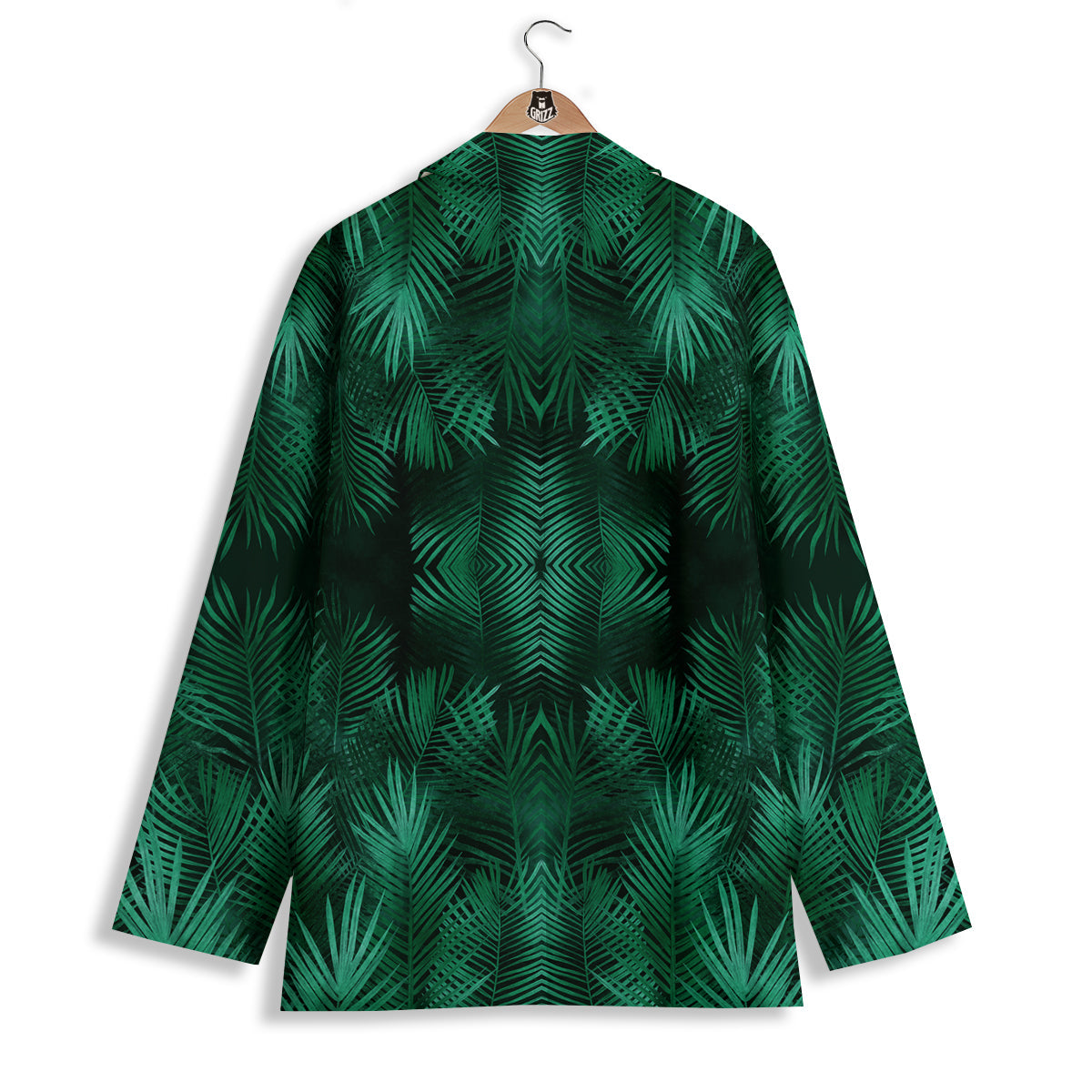 Palm Leaf Tropical Print Pattern Women's Blazer-grizzshop