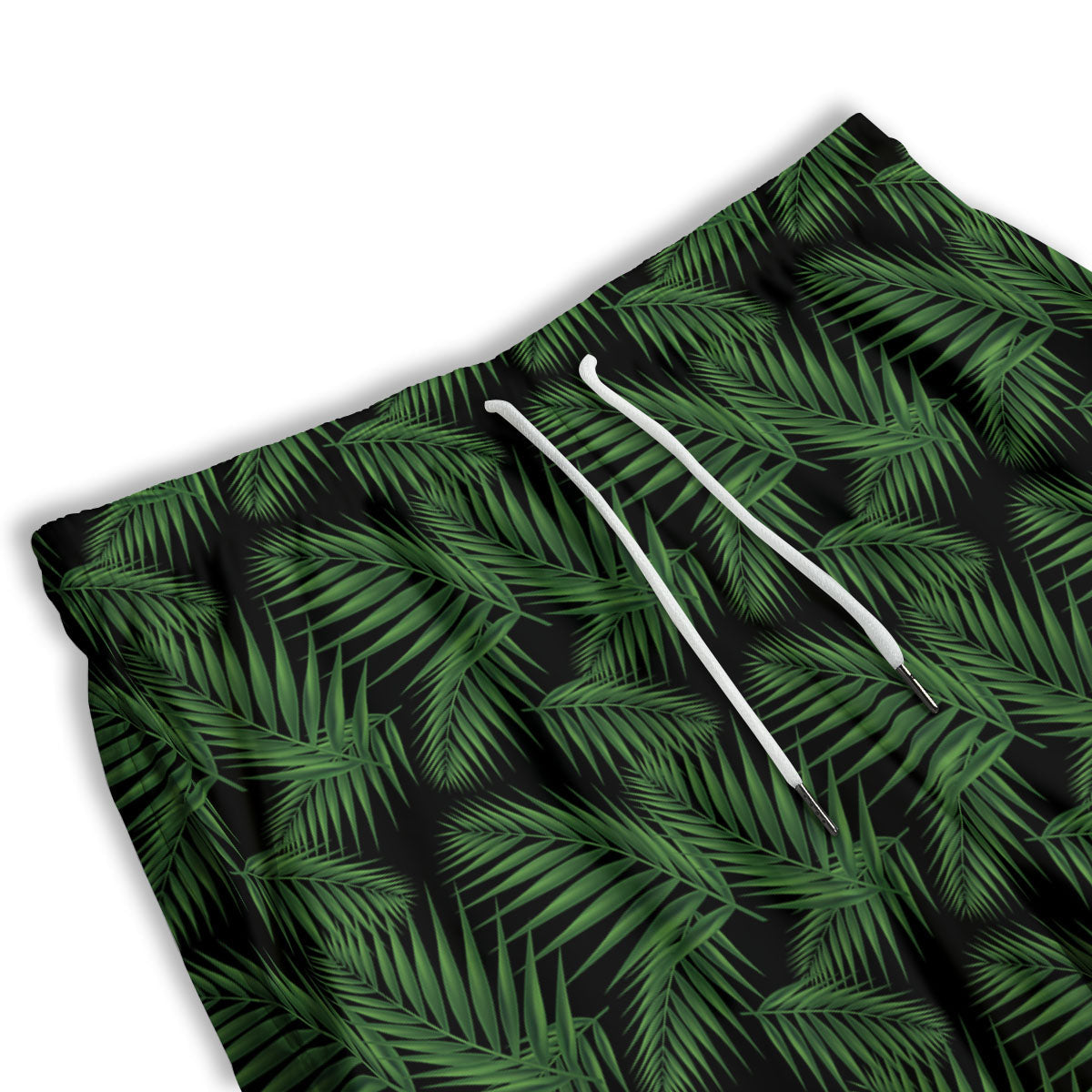 Palm Leave Night Tropical Print Pattern Men's Athletic Shorts-grizzshop
