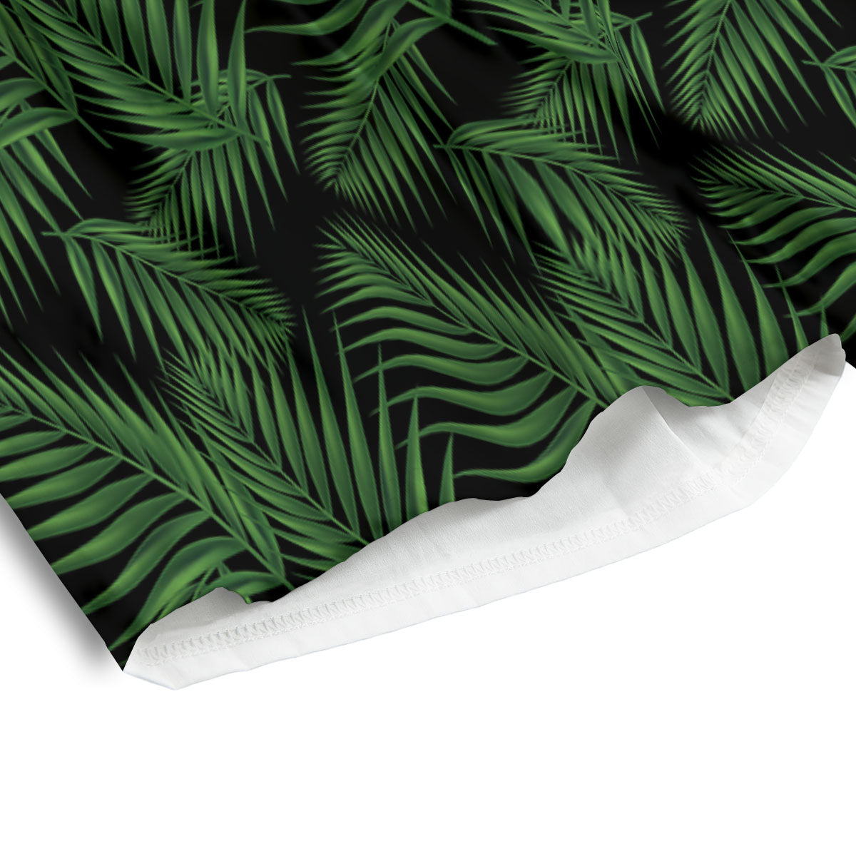 Palm Leave Night Tropical Print Pattern Men's Athletic Shorts-grizzshop