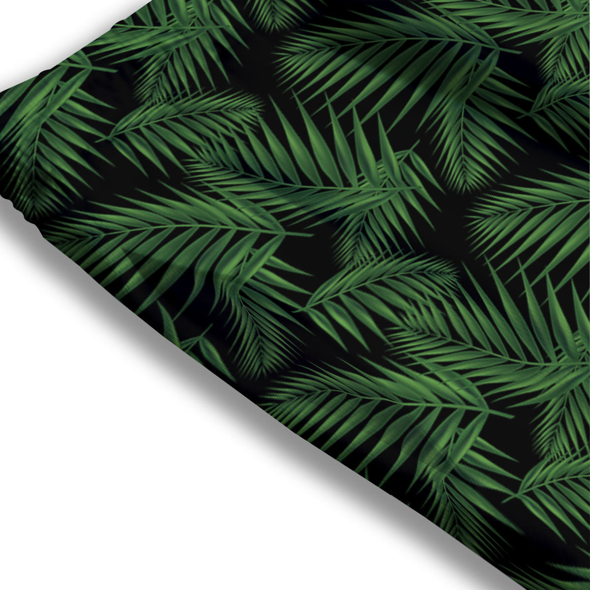 Palm Leave Night Tropical Print Pattern Mesh Shorts-grizzshop