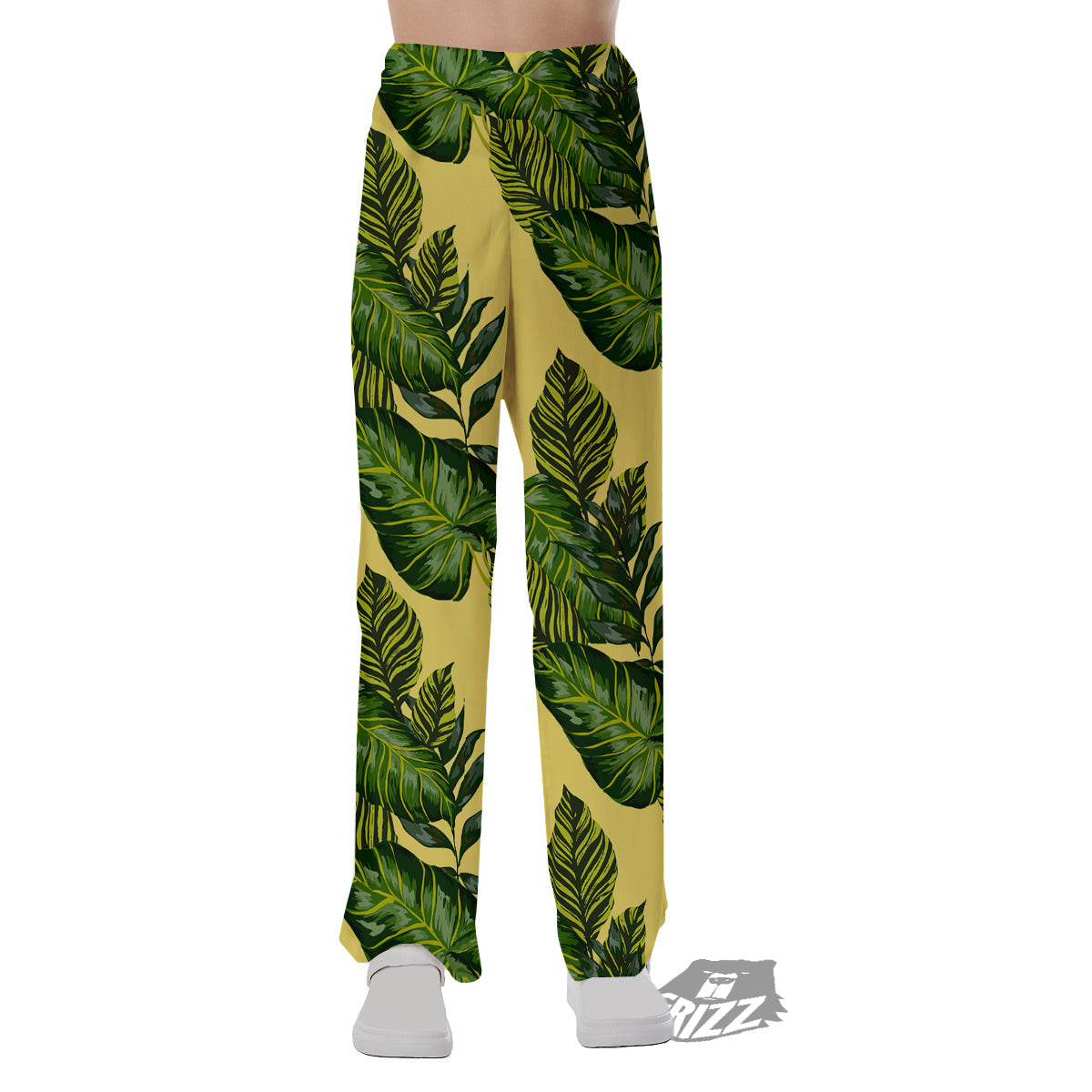 Palm Leaf Hawaiian Print Pattern Women's Joggers