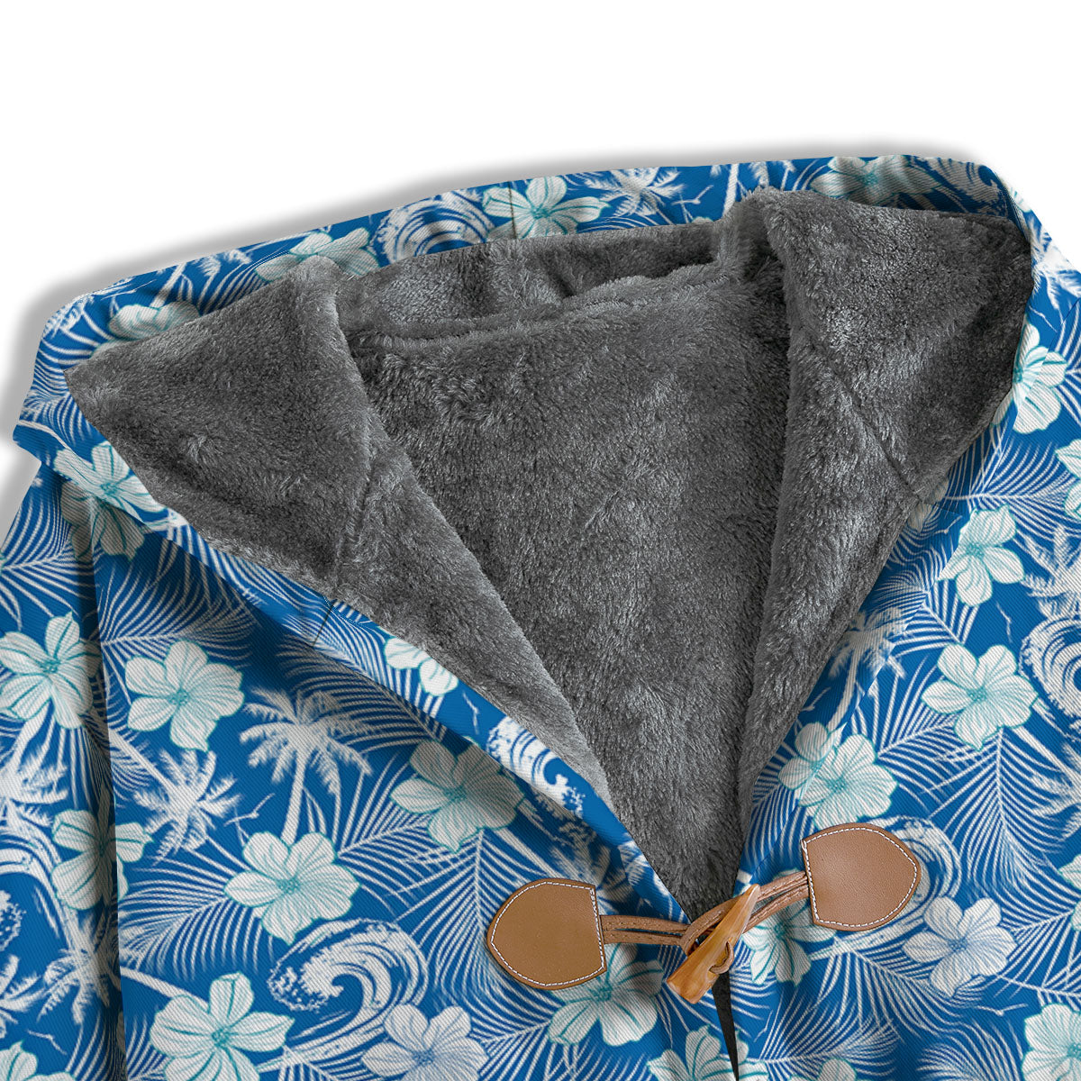 Palm Tree Blue Hibiscus Print Pattern Men's Windbreaker Jacket-grizzshop