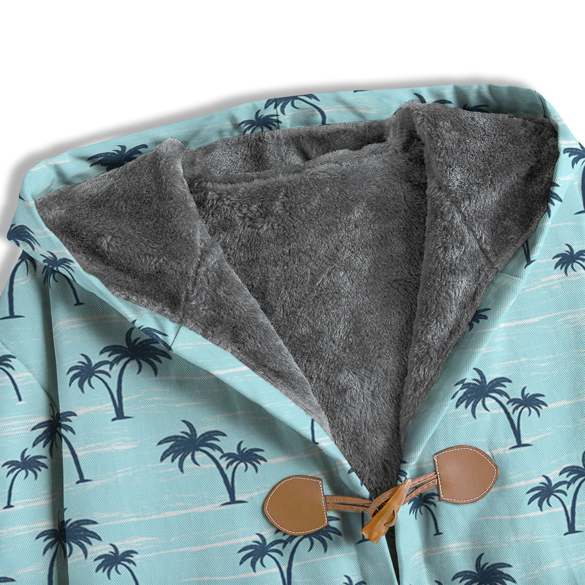 Palm Tree Blue Print Pattern Men's Windbreaker Jacket-grizzshop