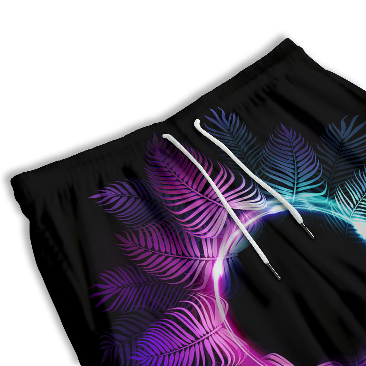 Plaid Mardi Gras Print Pattern Men's Athletic Shorts