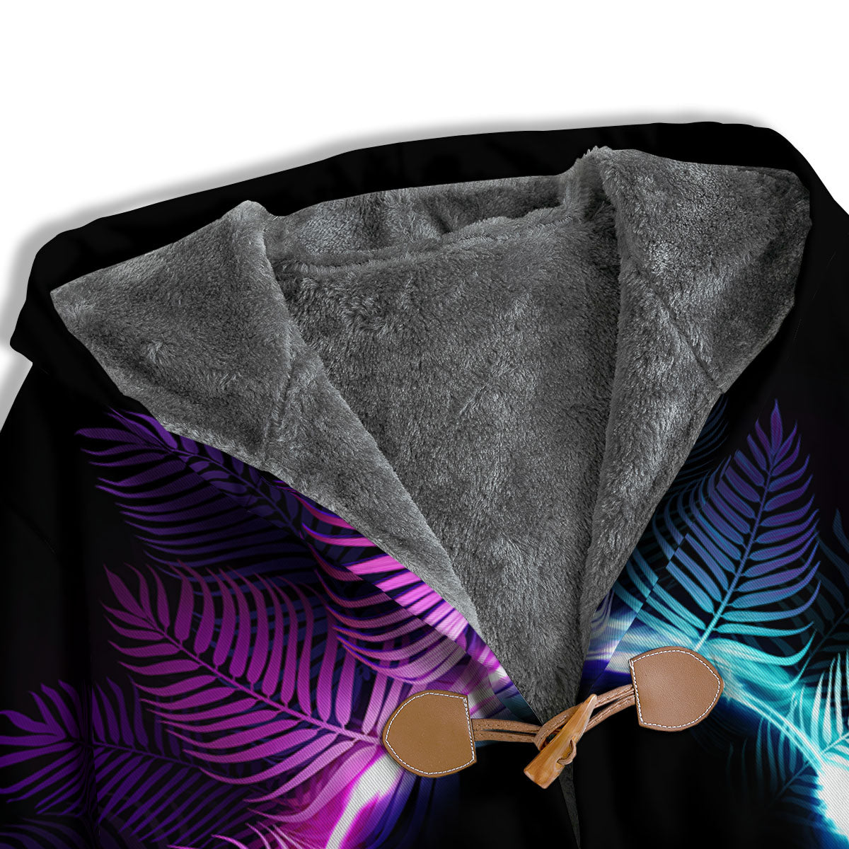 Palm Tree EDM Beach Print Men's Windbreaker Jacket-grizzshop