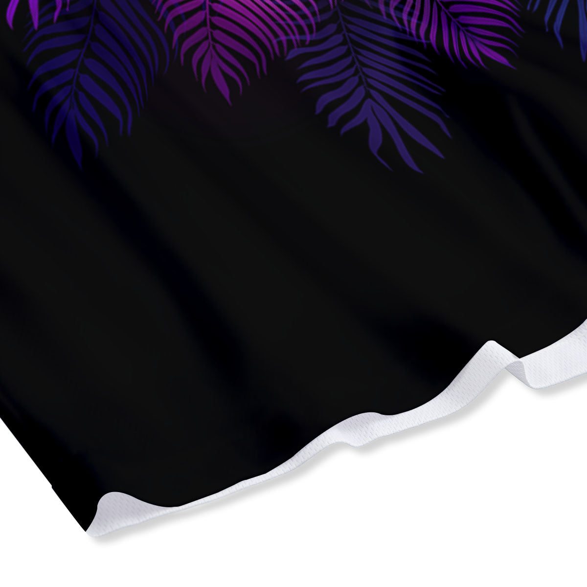 Palm Tree EDM Beach Print Mesh Shorts