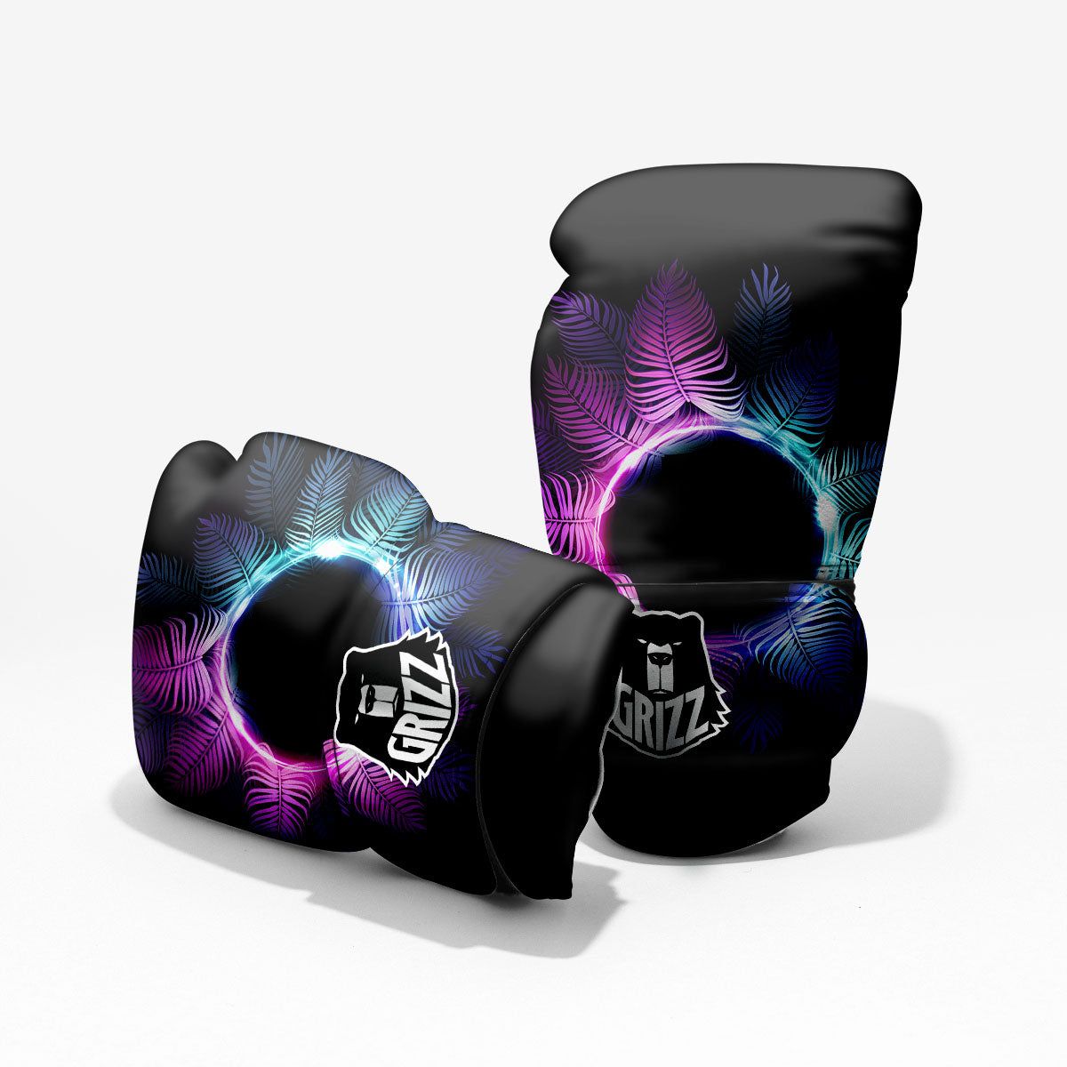 Palm Tree EDM Beach Print Pro Boxing Glove