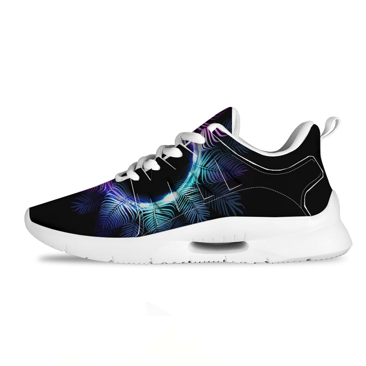 Palm Tree EDM Beach Print Tennis Shoes-grizzshop