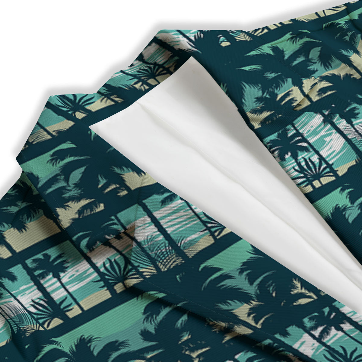 Palm Tree Print Pattern Women's Blazer-grizzshop