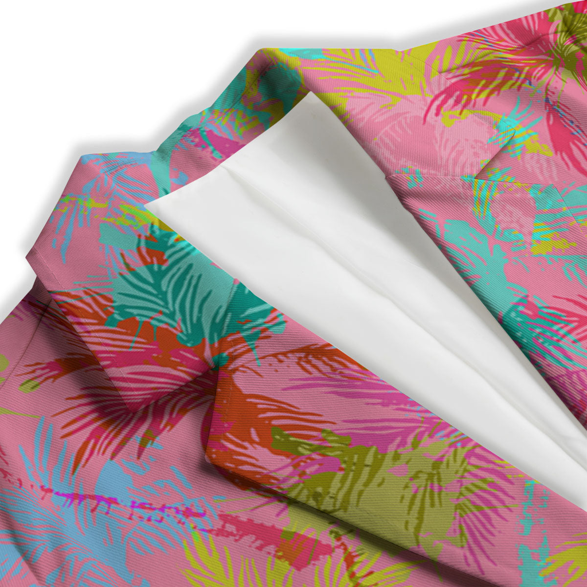 Palm Tree Rainbow Print Pattern Women's Blazer-grizzshop