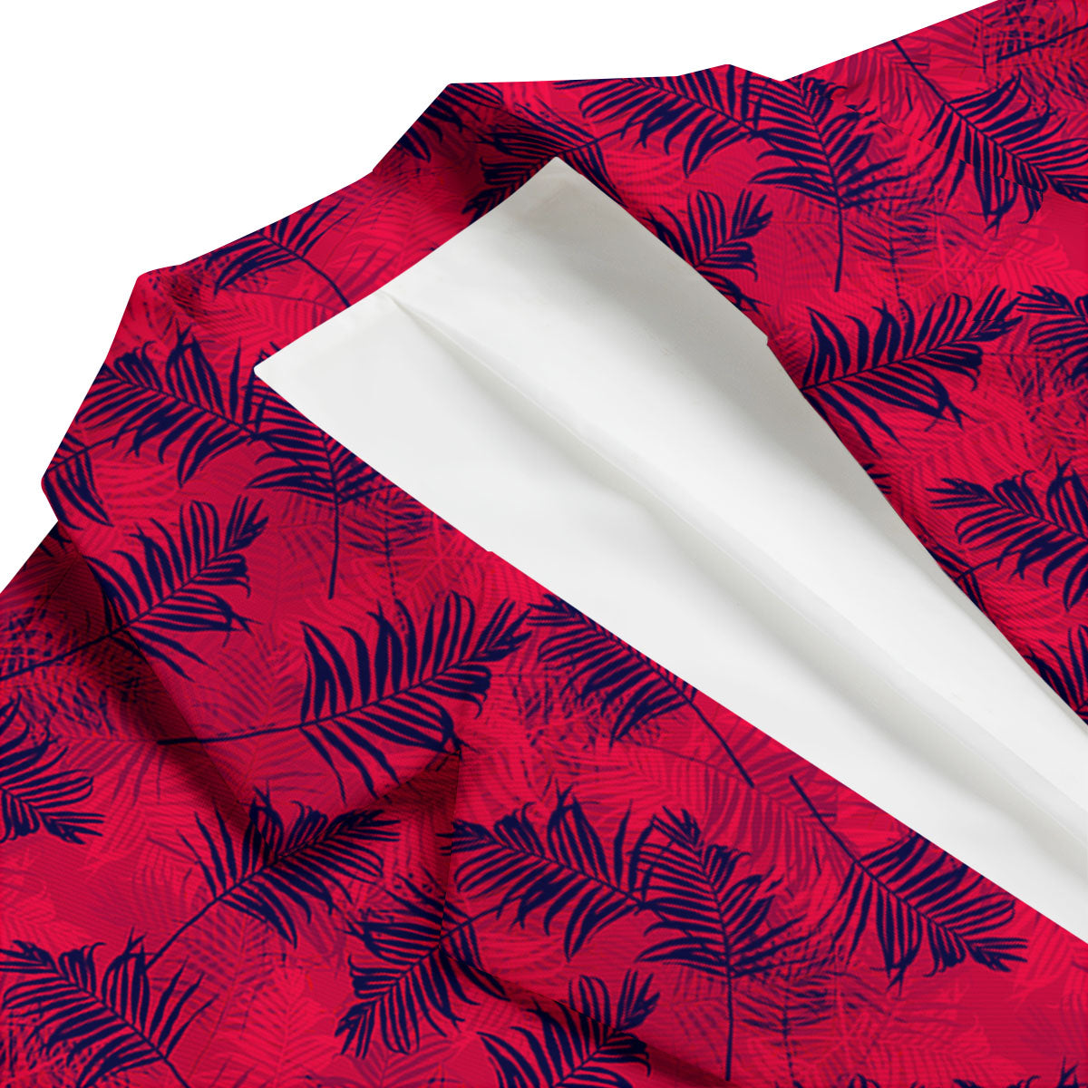 Palm Tree Red Print Pattern Men's Blazer-grizzshop