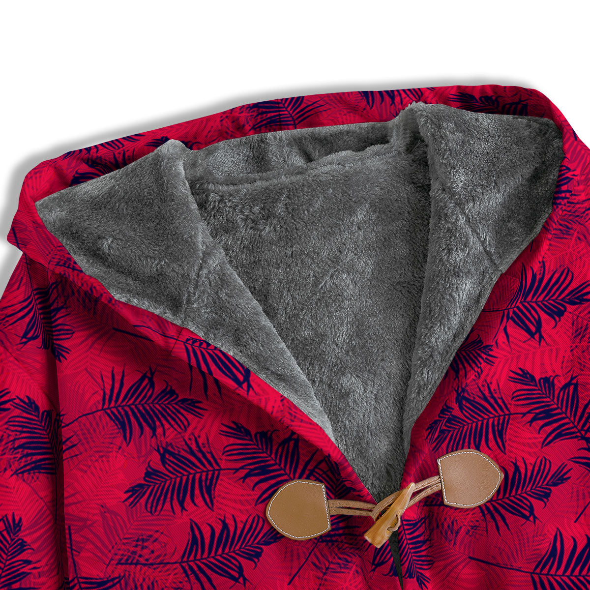 Palm Tree Red Print Pattern Men's Windbreaker Jacket-grizzshop