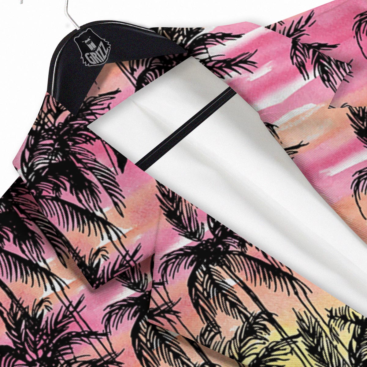 Palm Tree Sunset Print Pattern Men's Sport Coat-grizzshop