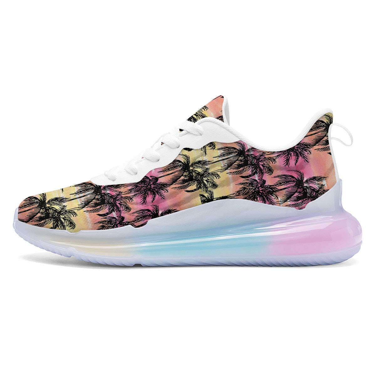 Palm Tree Sunset Print Pattern Running Sneakers-grizzshop