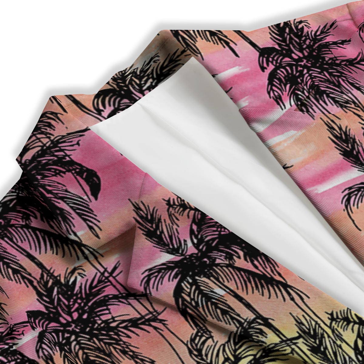 Palm Tree Sunset Print Pattern Women's Blazer-grizzshop