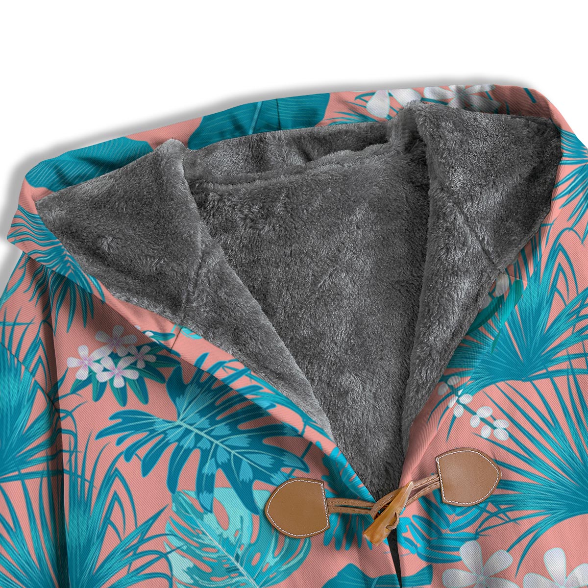 Palm Tree Teal Print Pattern Men's Windbreaker Jacket-grizzshop