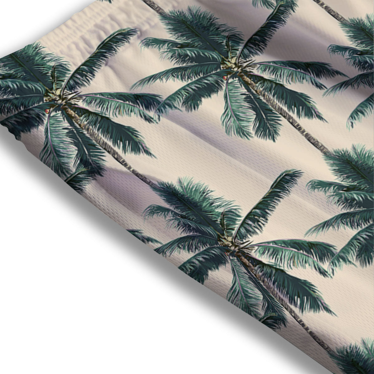 Palm Tree Tropical Print Pattern Mesh Shorts