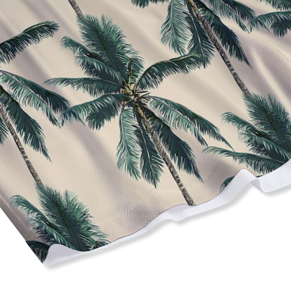 Palm Tree Tropical Print Pattern Mesh Shorts