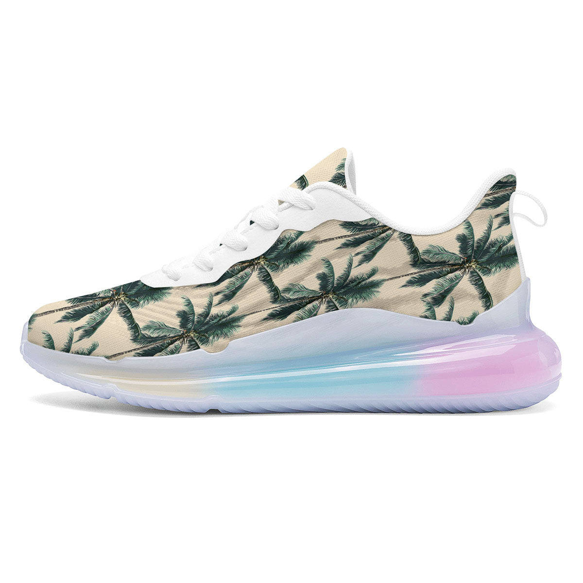 Palm Tree Tropical Print Pattern Running Sneakers-grizzshop